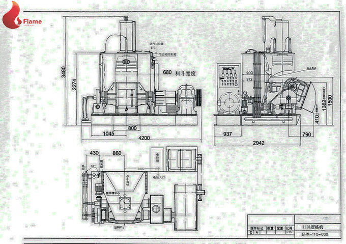 硬齿面齿轮箱变频调速橡胶内混器耐磨损转子NL-110L