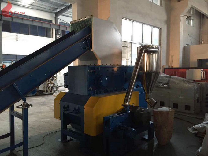 45KW工业塑料撕碎机PLC,塑料回收机