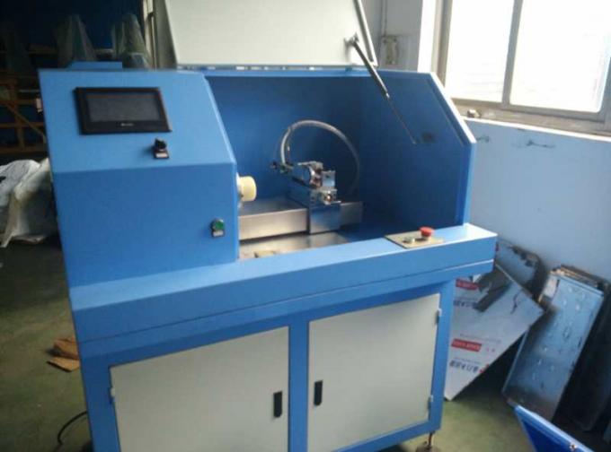 Découpeuse jumelle complètement automatique de joint en caoutchouc d'axe dans la couleur blue