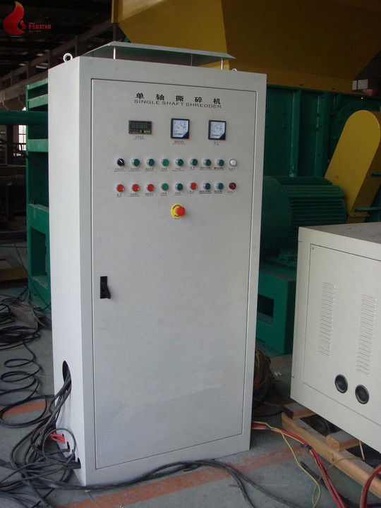 低噪音高输出单轴橡胶碎纸机用于大型塑料和木材