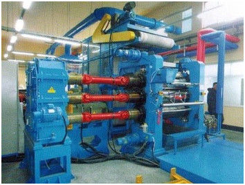 Five Roller Rubber Sheet Calendering Press Machine For Transparent / Colorful PVC Sheet