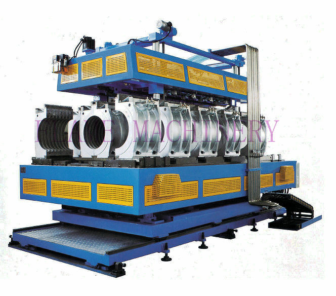 HDPE / PVC / PP立式和水平管挤出线双墙波纹