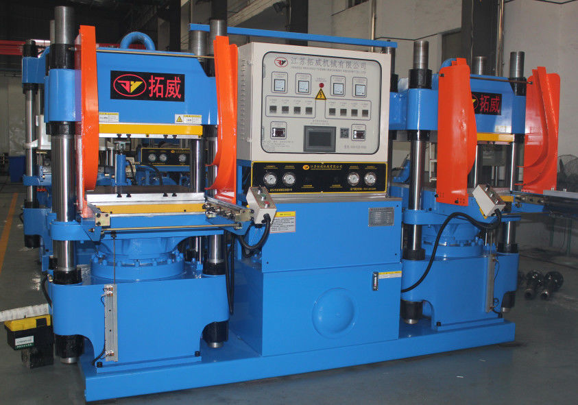 200吨四柱型履带硫化机生产硅胶游泳帽