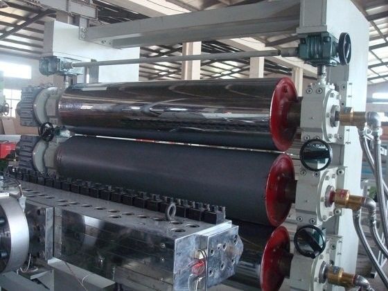 PP、PE、PVC片材五辊压延PVC挤出生产线